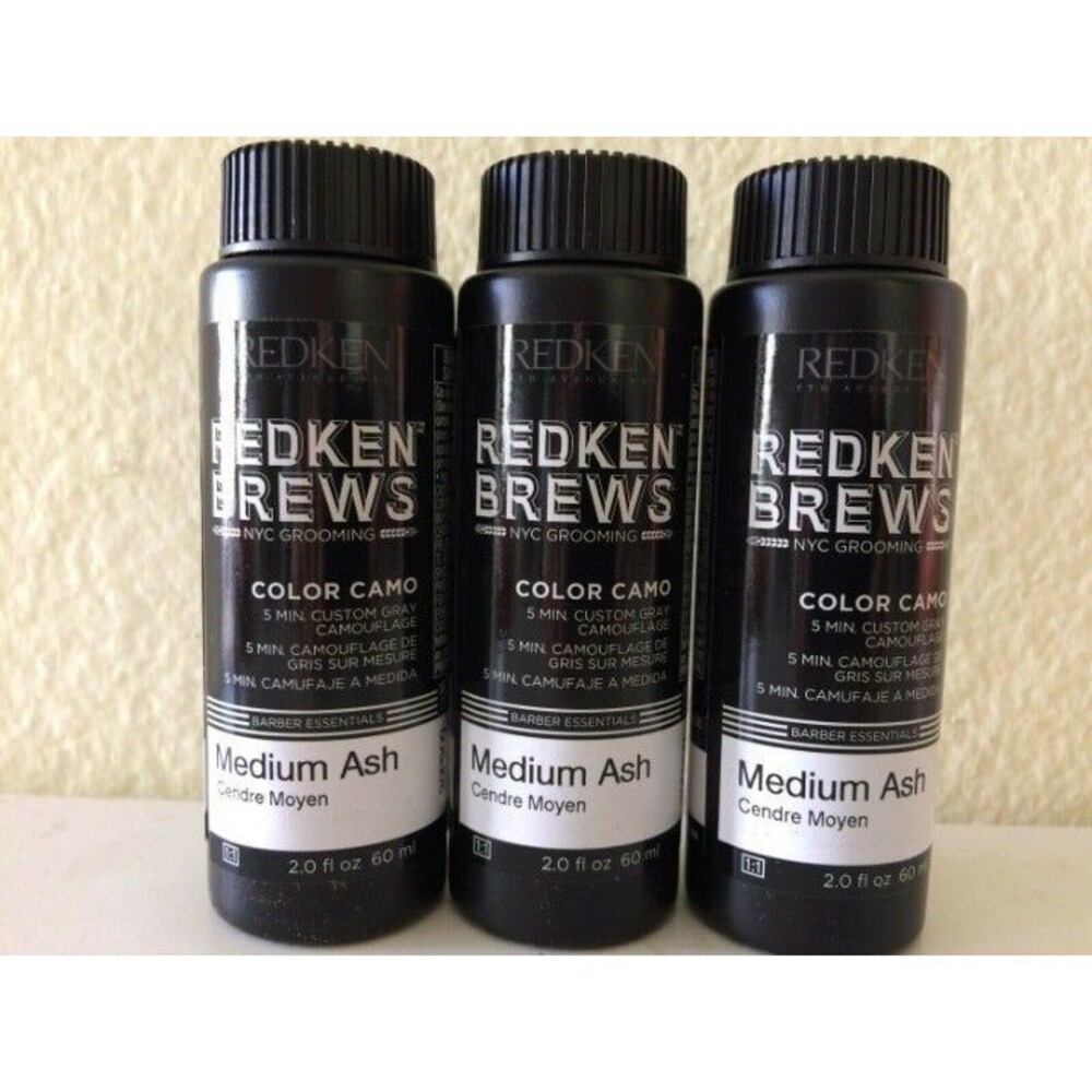 Redken Brews Camo Medium Ash x 3